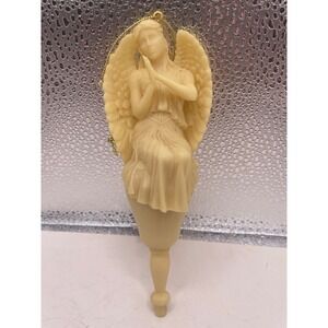 Ivory Resin Angel Tree Topper‎ Ornament – Praying Angel #2525
